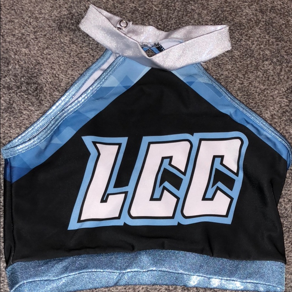 Lions cheer company practice sports bra!
